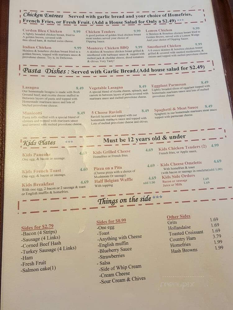 Silver Spoon - Durham, NC menu_pic