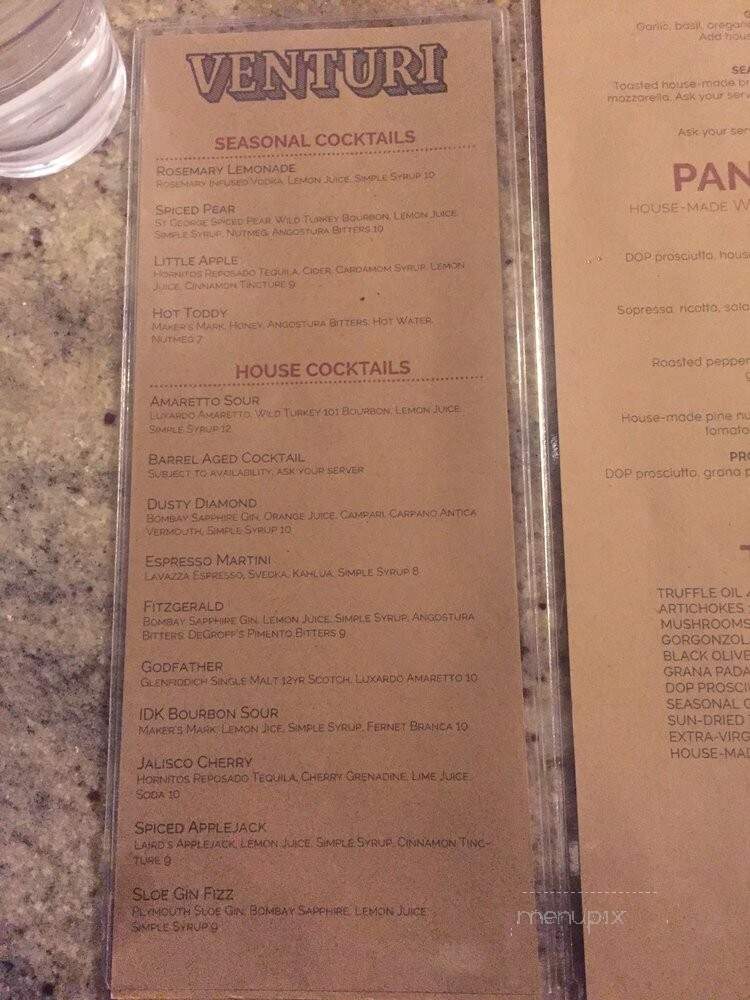 Venturi - Goshen, IN menu_pic
