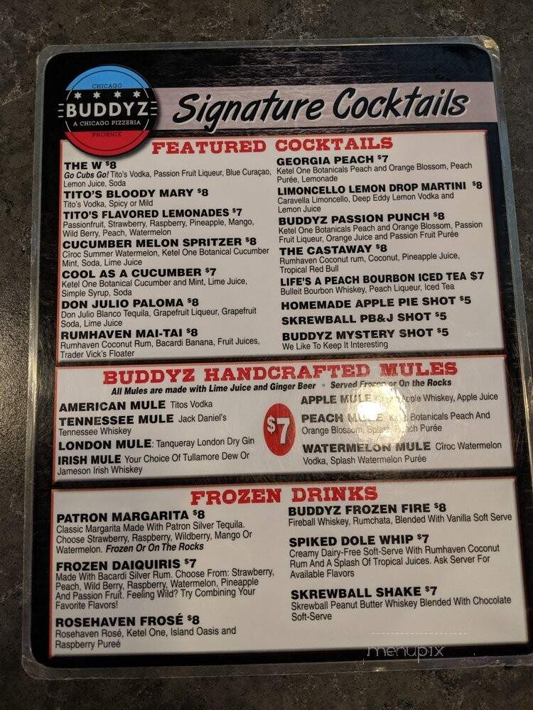 Buddy'z Pizzeria - Mchenry, IL menu_pic