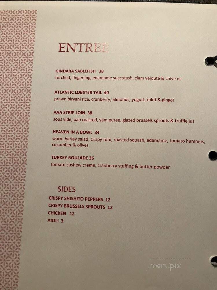 Reflections - Vancouver, BC menu_pic