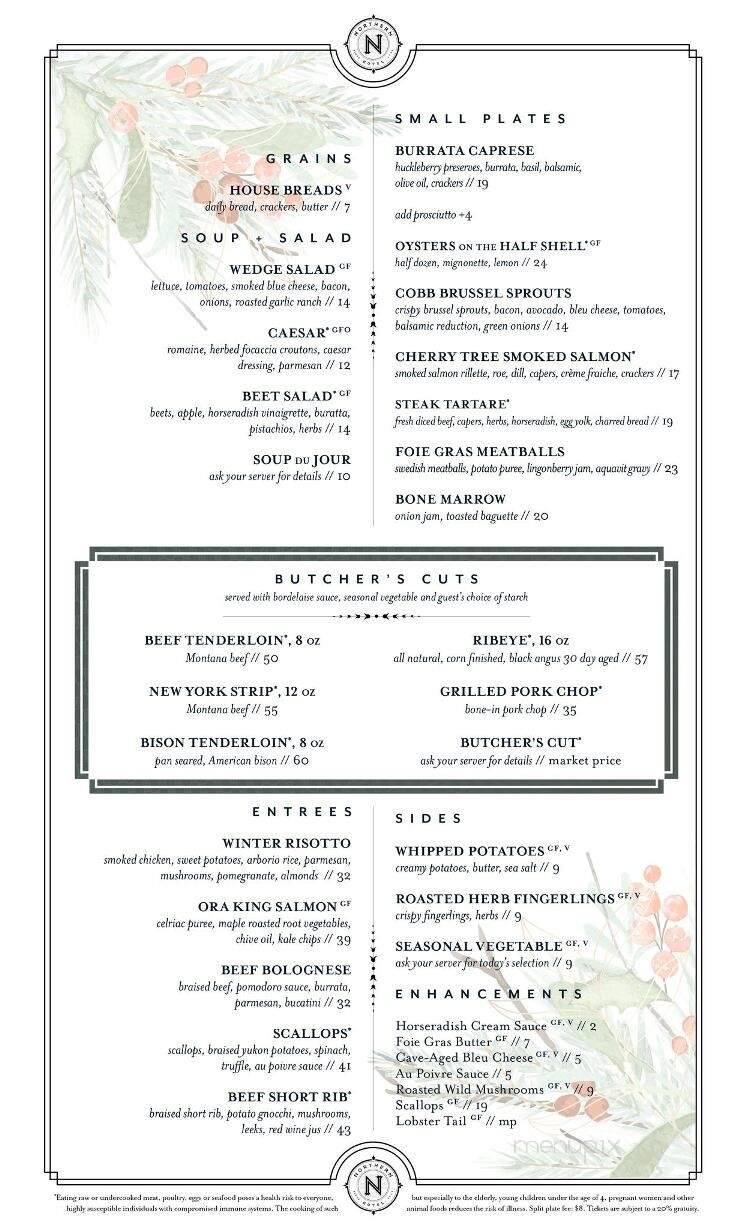 Ten - Billings, MT menu_pic
