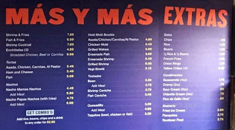 Hole Mole - Tustin, CA menu_pic