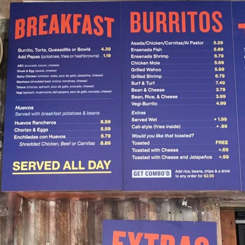 Hole Mole - Tustin, CA menu_pic