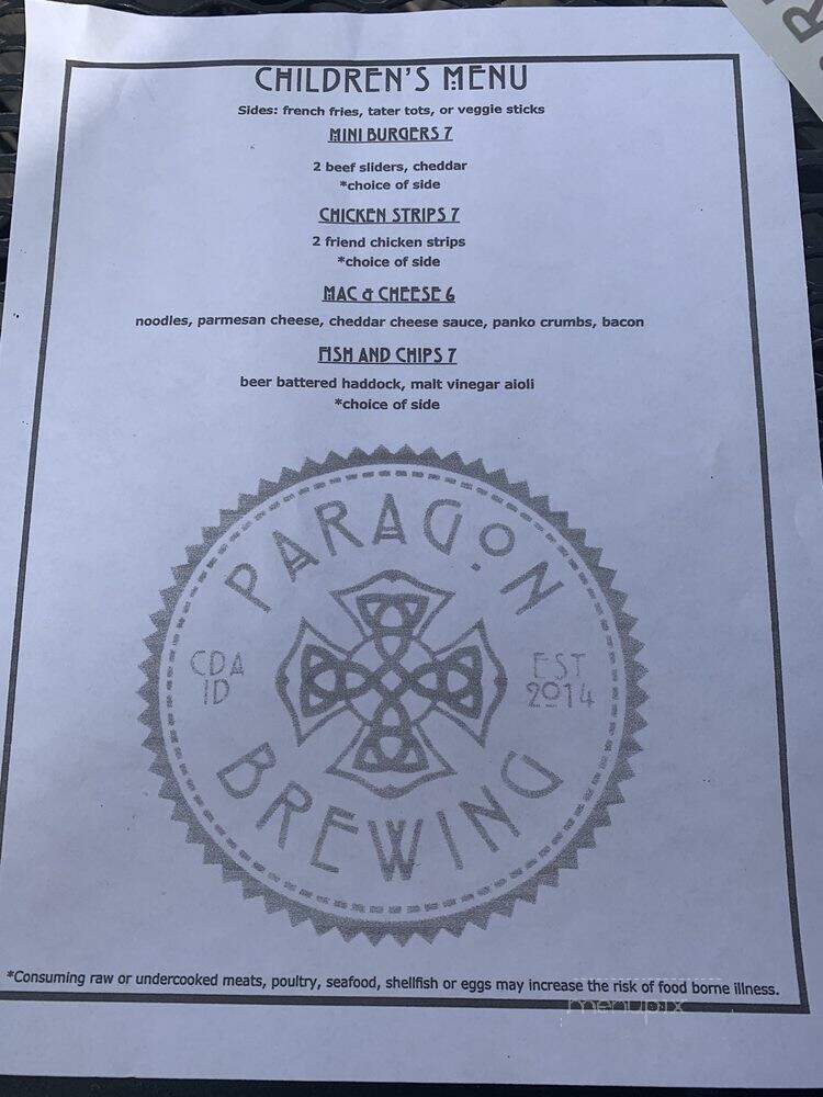 Paragon Brewing - Coeur D Alene, ID