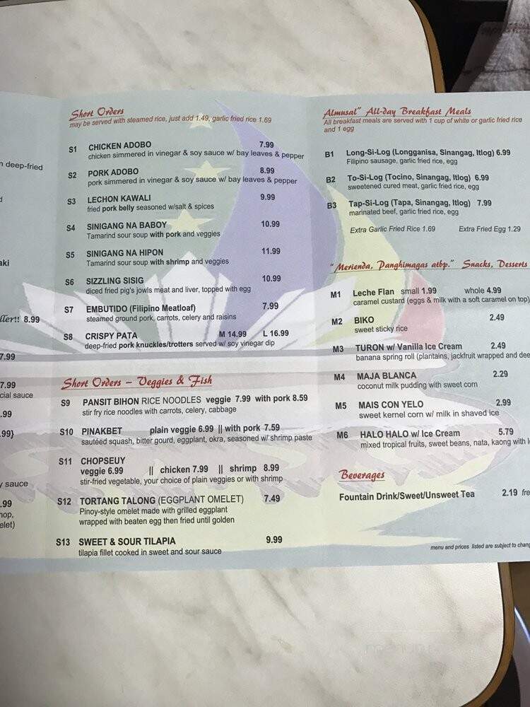 Real Sarap - Tallahassee, FL menu_pic