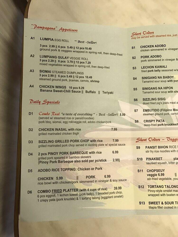 Real Sarap - Tallahassee, FL menu_pic