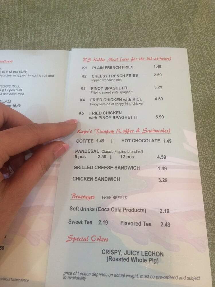 Real Sarap - Tallahassee, FL menu_pic