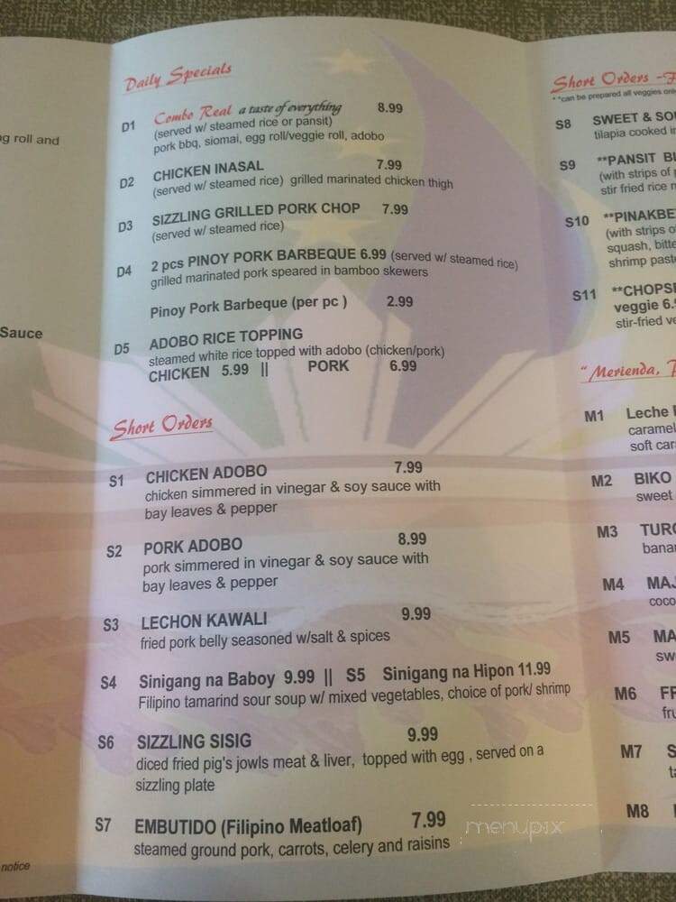 Real Sarap - Tallahassee, FL menu_pic