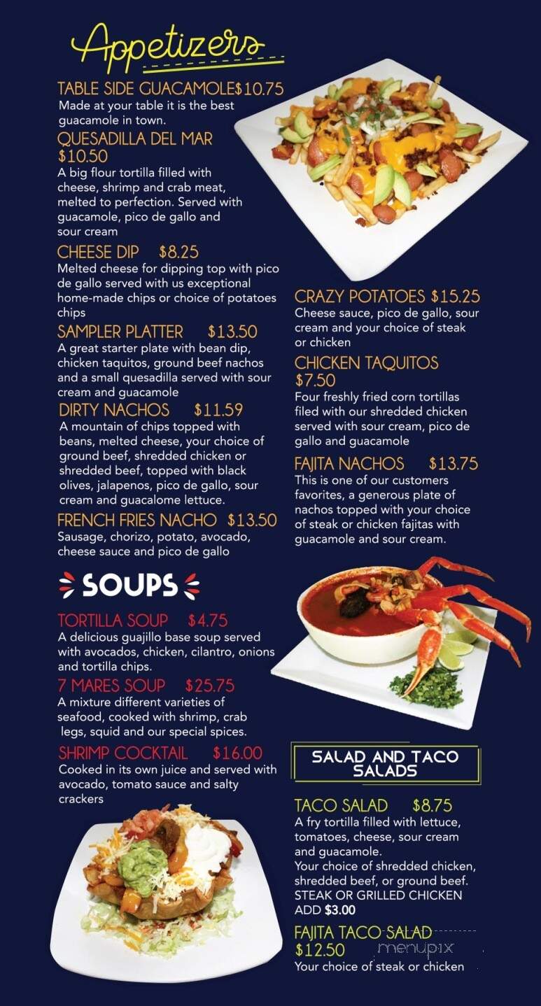 Casa Del Tequila - Fond Du Lac, WI menu_pic