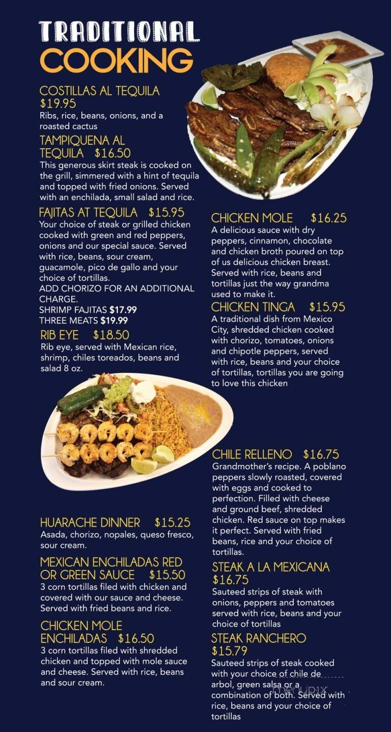 Casa Del Tequila - Fond Du Lac, WI menu_pic