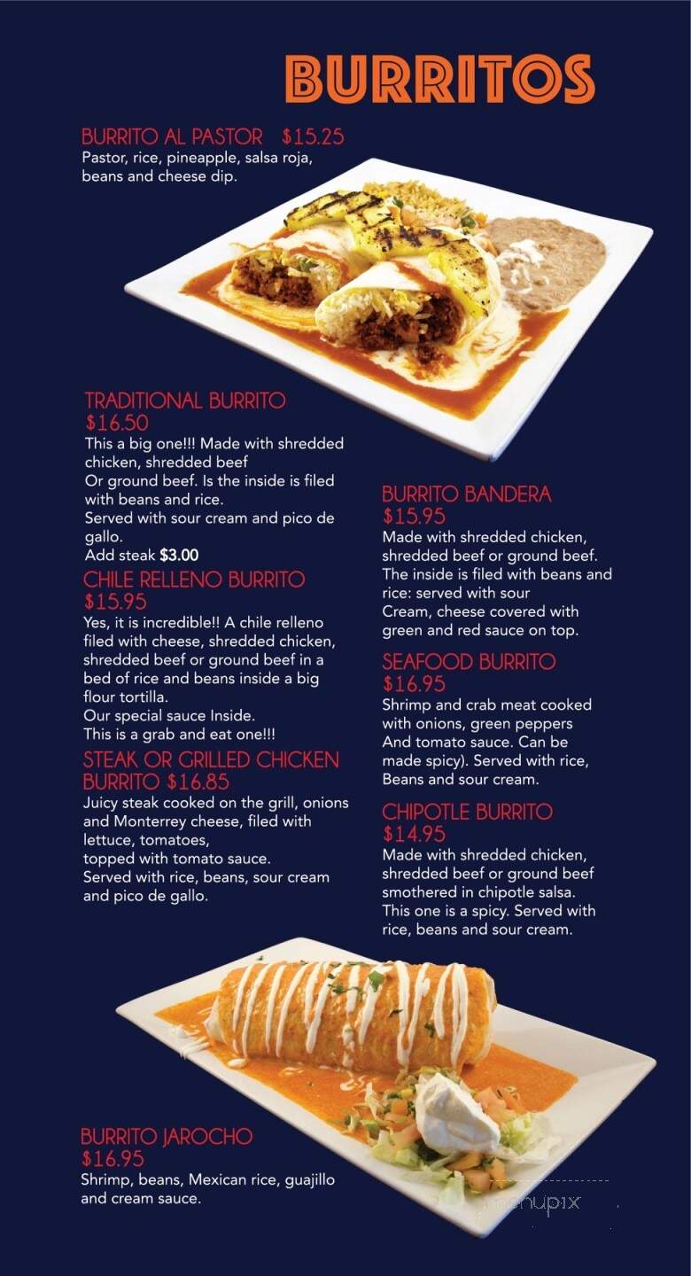 Casa Del Tequila - Fond Du Lac, WI menu_pic