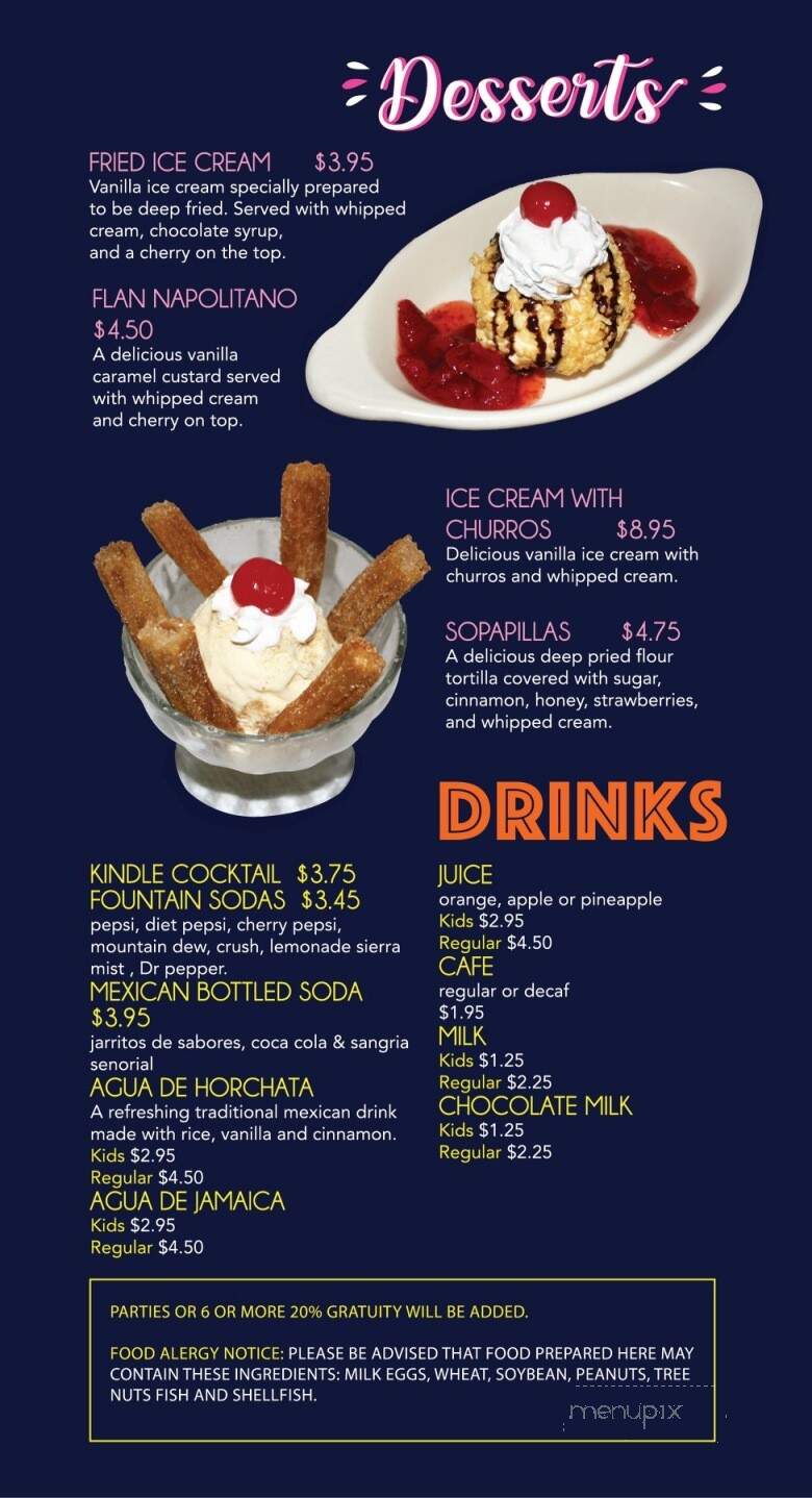 Casa Del Tequila - Fond Du Lac, WI menu_pic