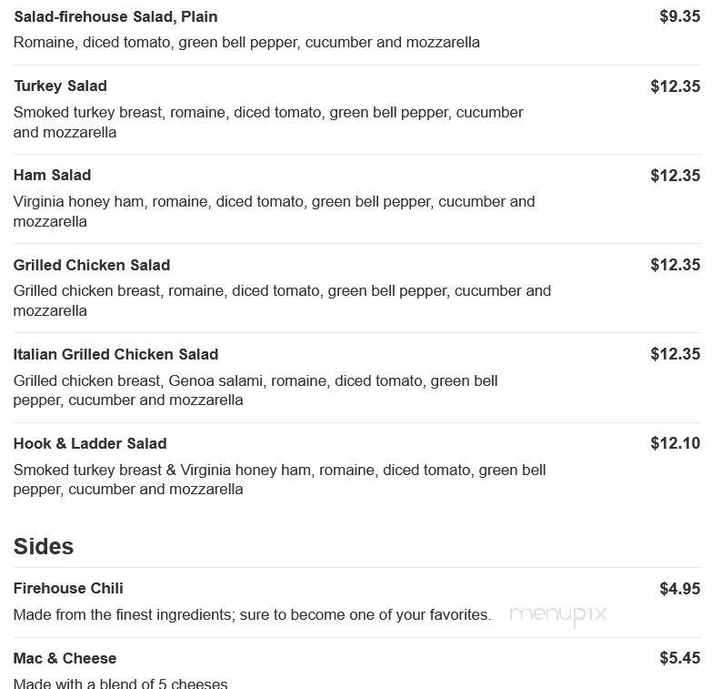 Firehouse Subs - Dayton, OH menu_pic
