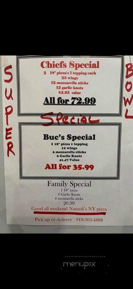 Namoli's - Apex, NC menu_pic