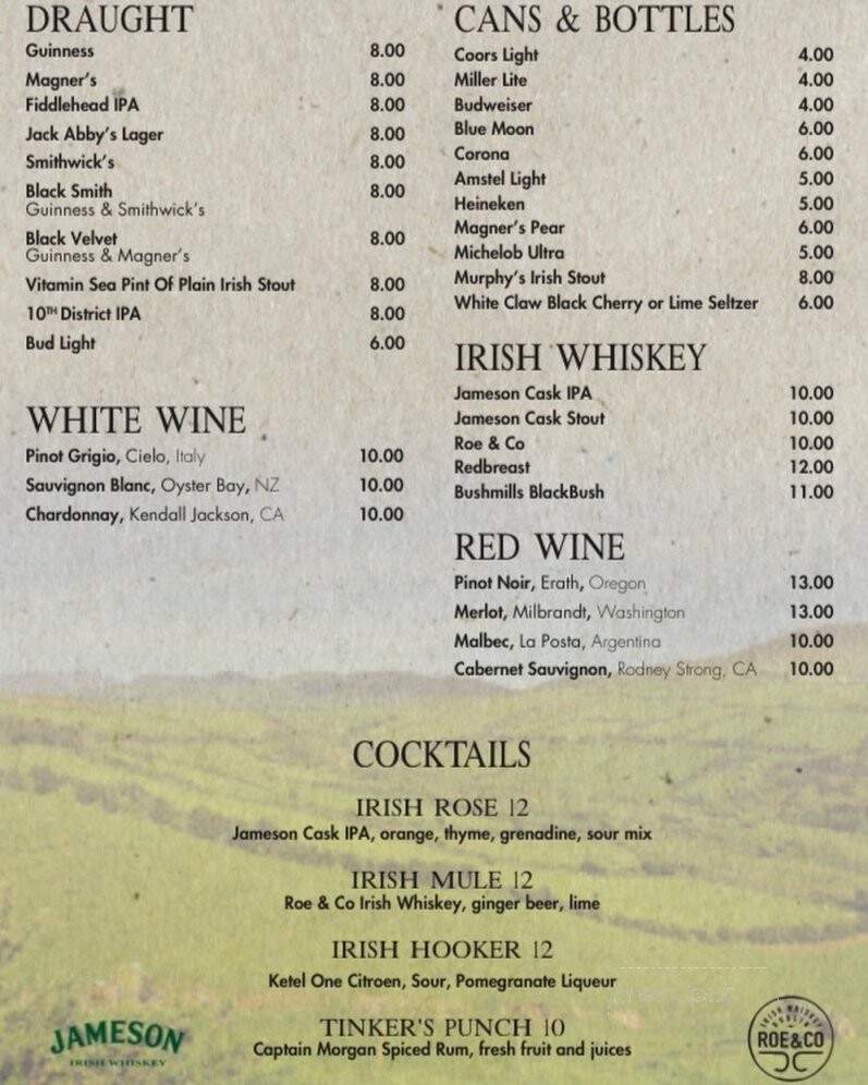 The Tinker's Son - Norwell, MA menu_pic