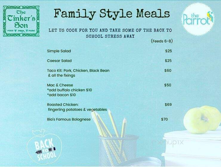 The Tinker's Son - Norwell, MA menu_pic