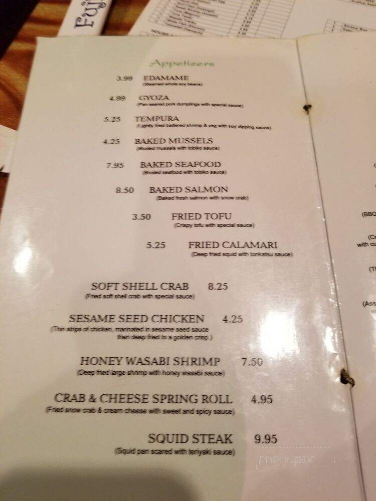 Fuji Sushi - Metairie, LA menu_pic