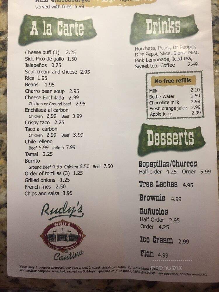 Rudy's Grill and Cantina - Cypress, TX
