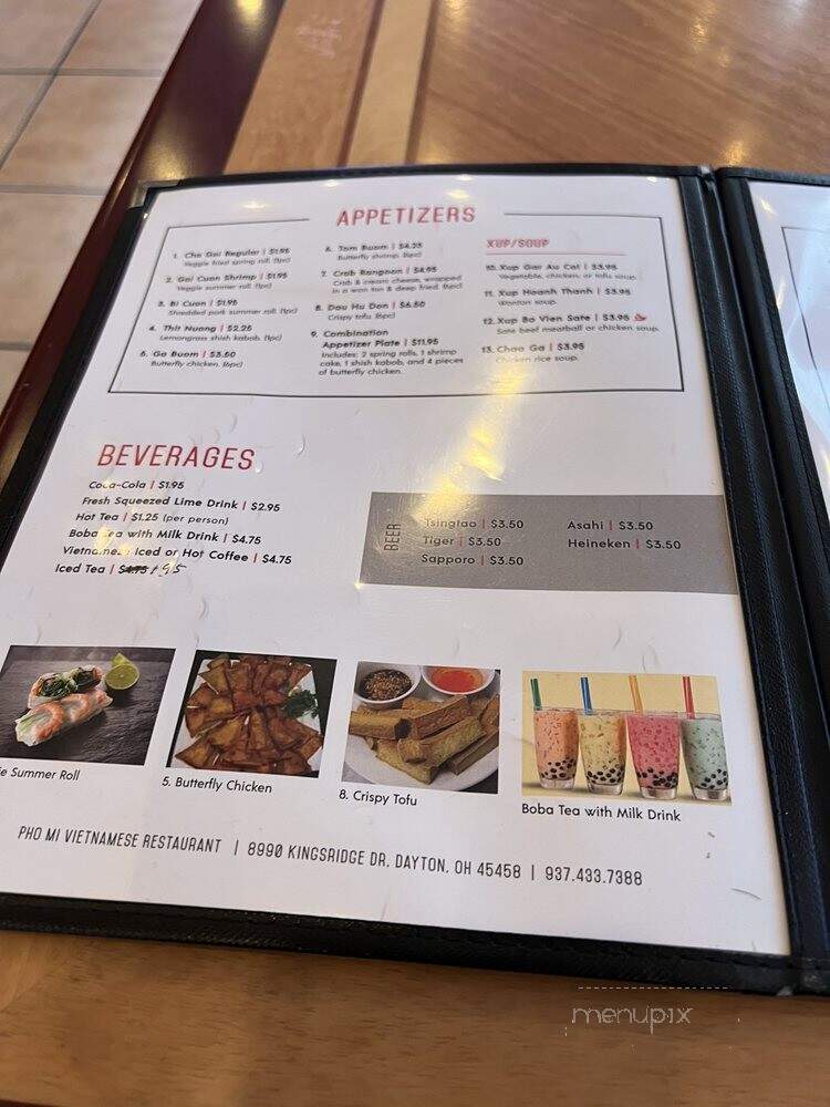 Pho Mi Vietnamese Restaurant - Dayton, OH menu_pic