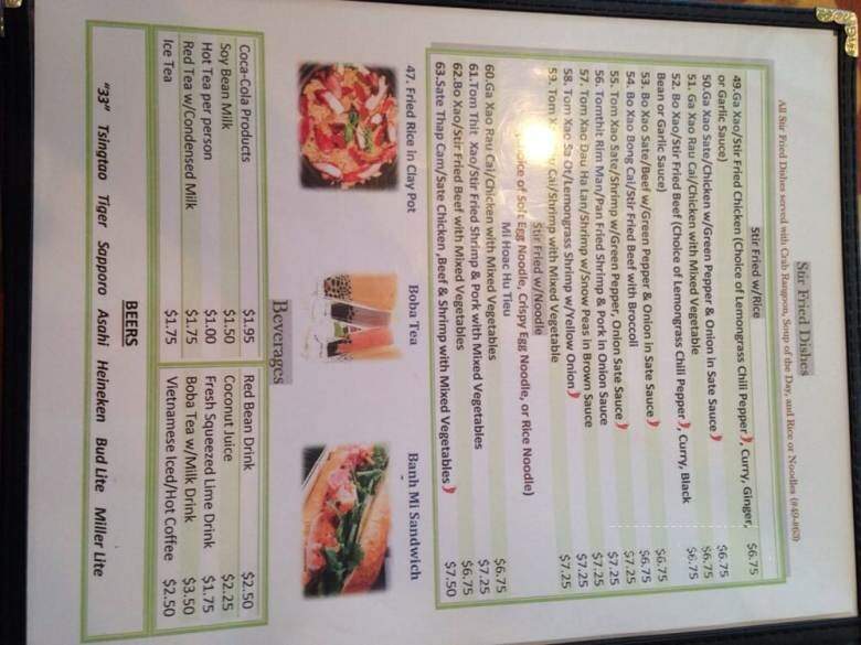 Pho Mi Vietnamese Restaurant - Dayton, OH menu_pic