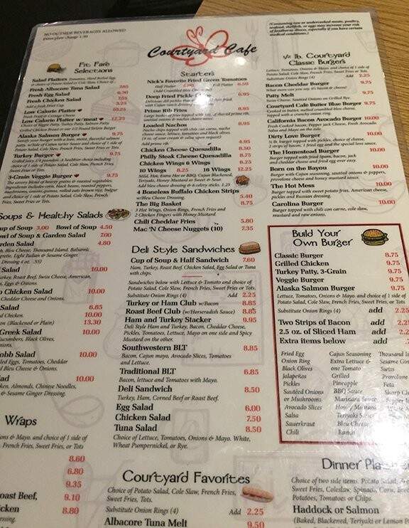 Courtyard Cafe - Wilton Manors, FL menu_pic