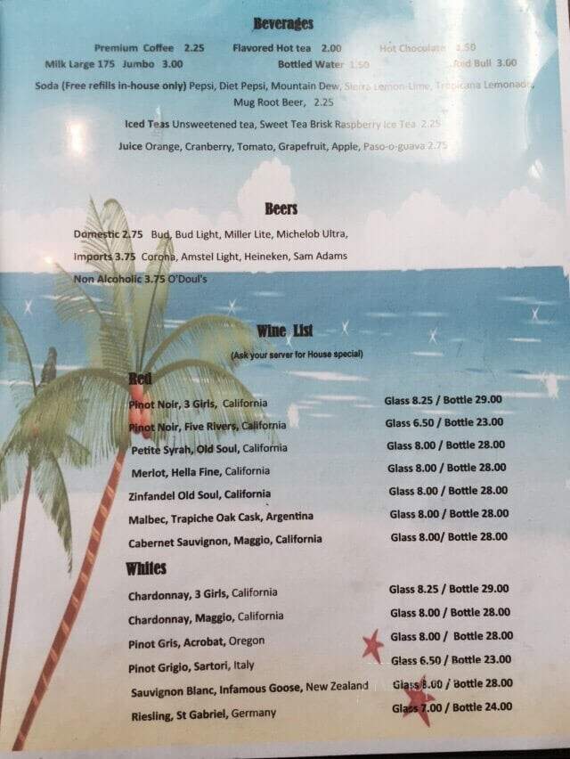 Courtyard Cafe - Wilton Manors, FL menu_pic