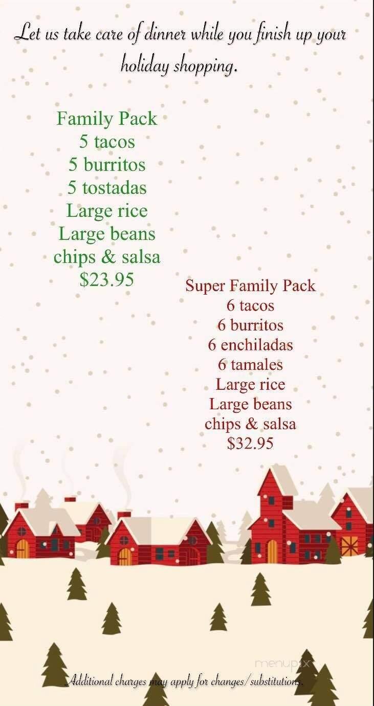 Pancho's Mexican Restaurant - Lincoln Park, MI menu_pic