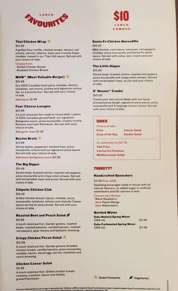 Boston Pizza - Mission, BC