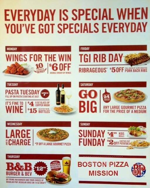 Boston Pizza - Mission, BC