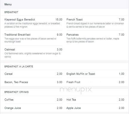 Kiepersol Restaurant - Tyler, TX menu_pic