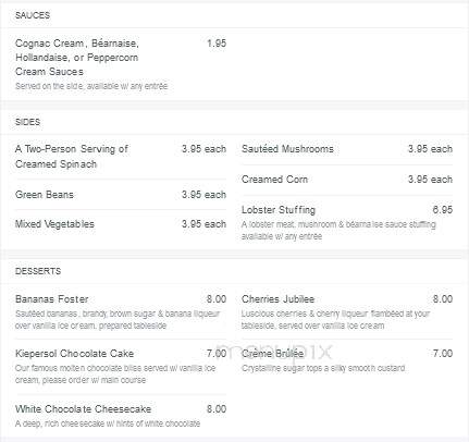 Kiepersol Restaurant - Tyler, TX menu_pic