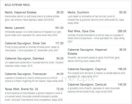 Kiepersol Restaurant - Tyler, TX menu_pic