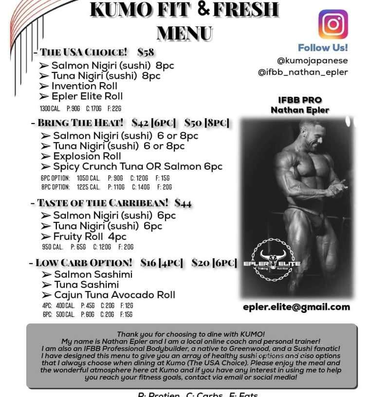 Kumo Japanese Steakhouse - Greenwood, IN menu_pic