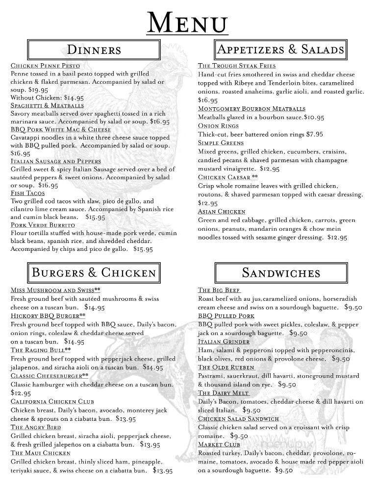 The Trough - Missoula, MT menu_pic