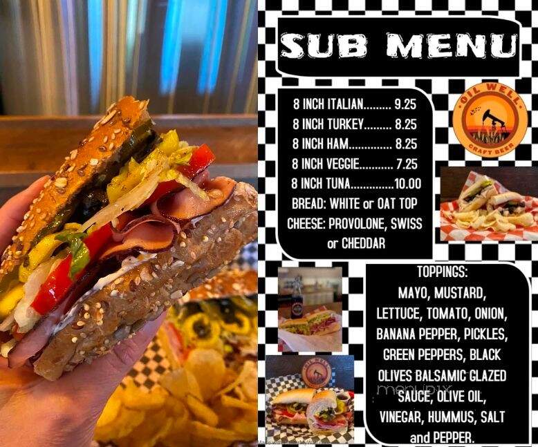 Oil Well Craft Beer - Ave Maria, FL menu_pic