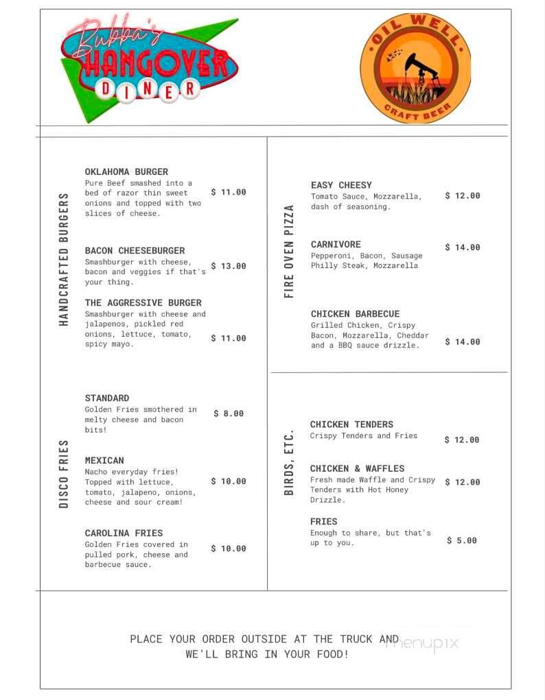 Oil Well Craft Beer - Ave Maria, FL menu_pic