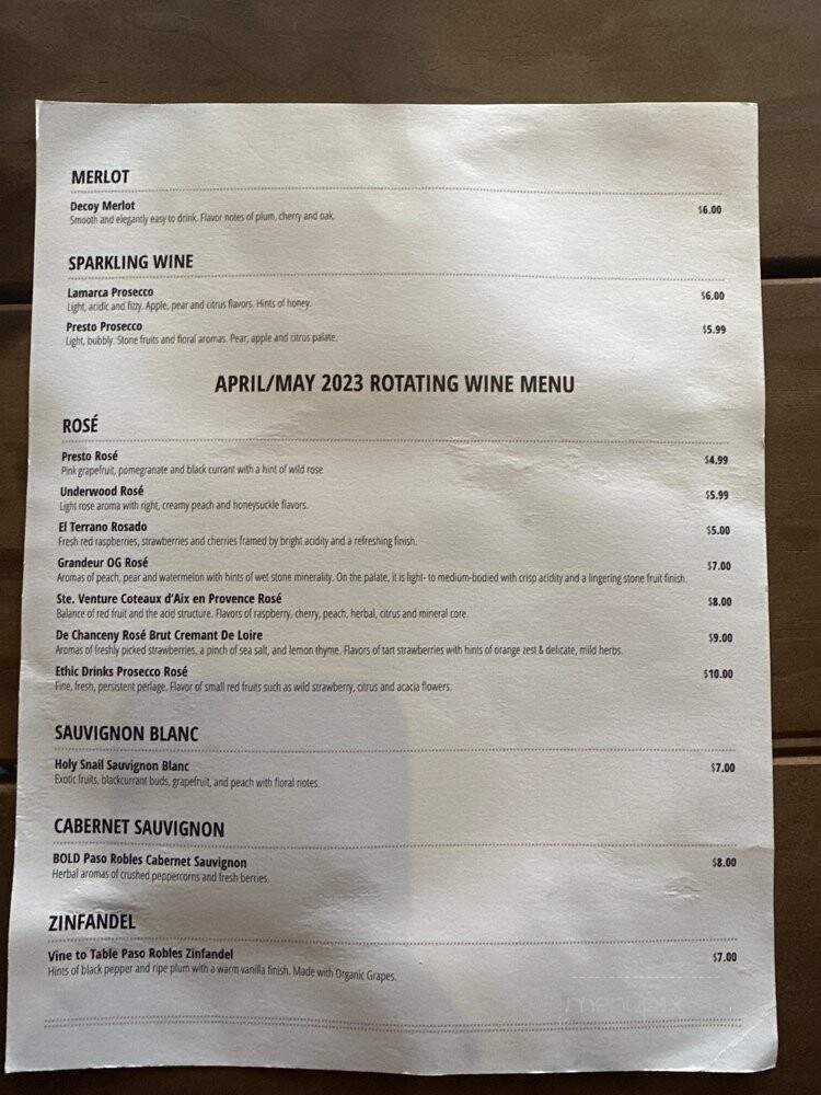 Back Bay Tavern - Newport Beach, CA menu_pic