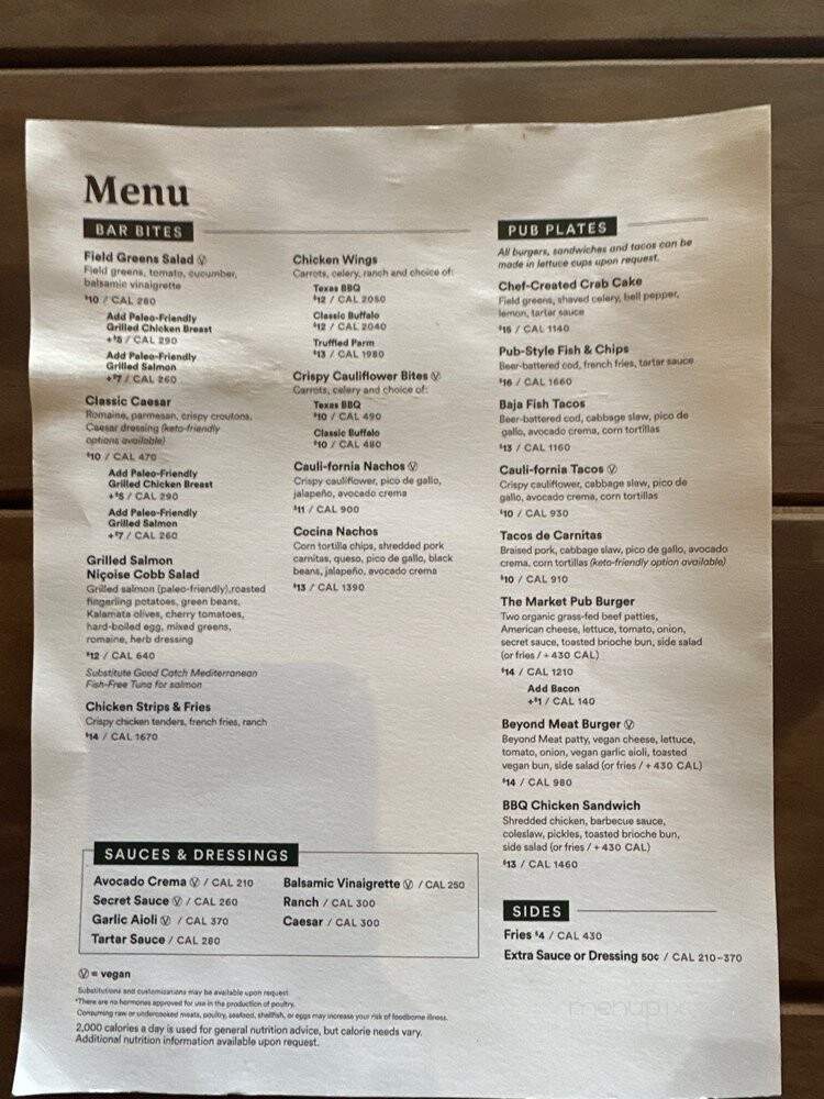 Back Bay Tavern - Newport Beach, CA menu_pic
