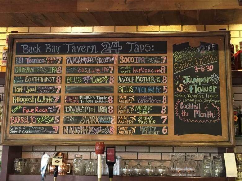 Back Bay Tavern - Newport Beach, CA menu_pic