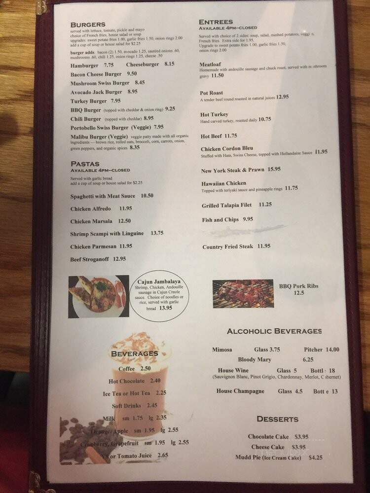 Cornerstone Cafe & Bar - West Sacramento, CA menu_pic