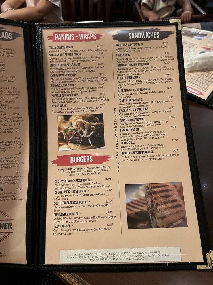 The Diner at Webb Gin - Snellville, GA menu_pic