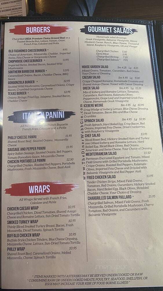 The Diner at Webb Gin - Snellville, GA menu_pic