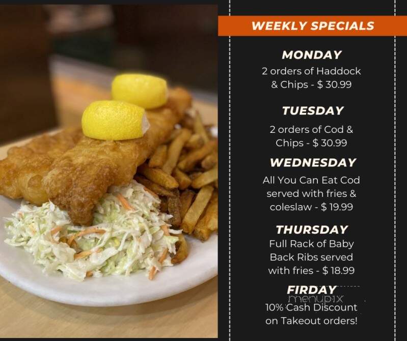 Napanee Fish And Chips - Napanee, ON menu_pic