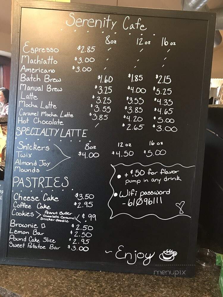 Serenity Cafe - Raytown, MO menu_pic