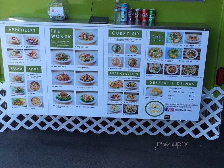 Thai Sunflowers - Happy Valley, OR menu_pic
