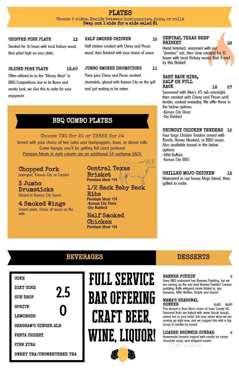 Boulevard Barbeque - Morganton, NC menu_pic