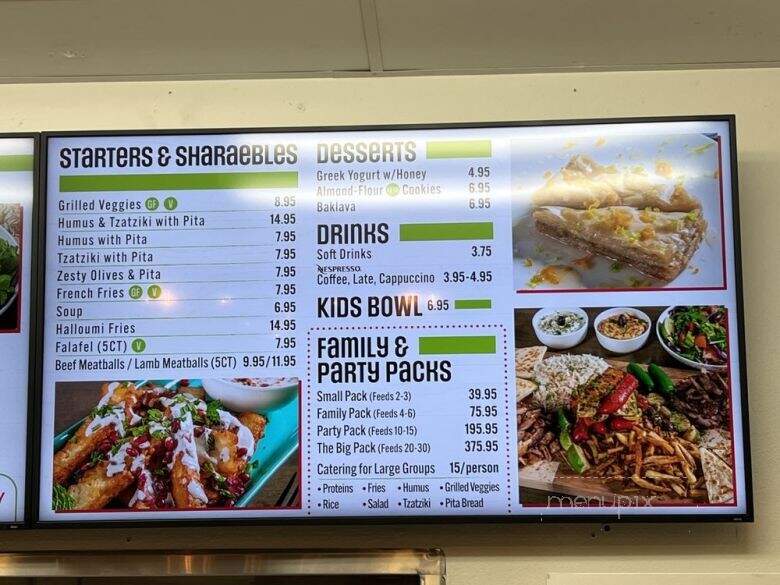 Zesty Olives Mediterranean Grill - Lake Forest, CA menu_pic