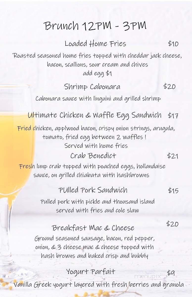 SandBar - Hull, MA menu_pic