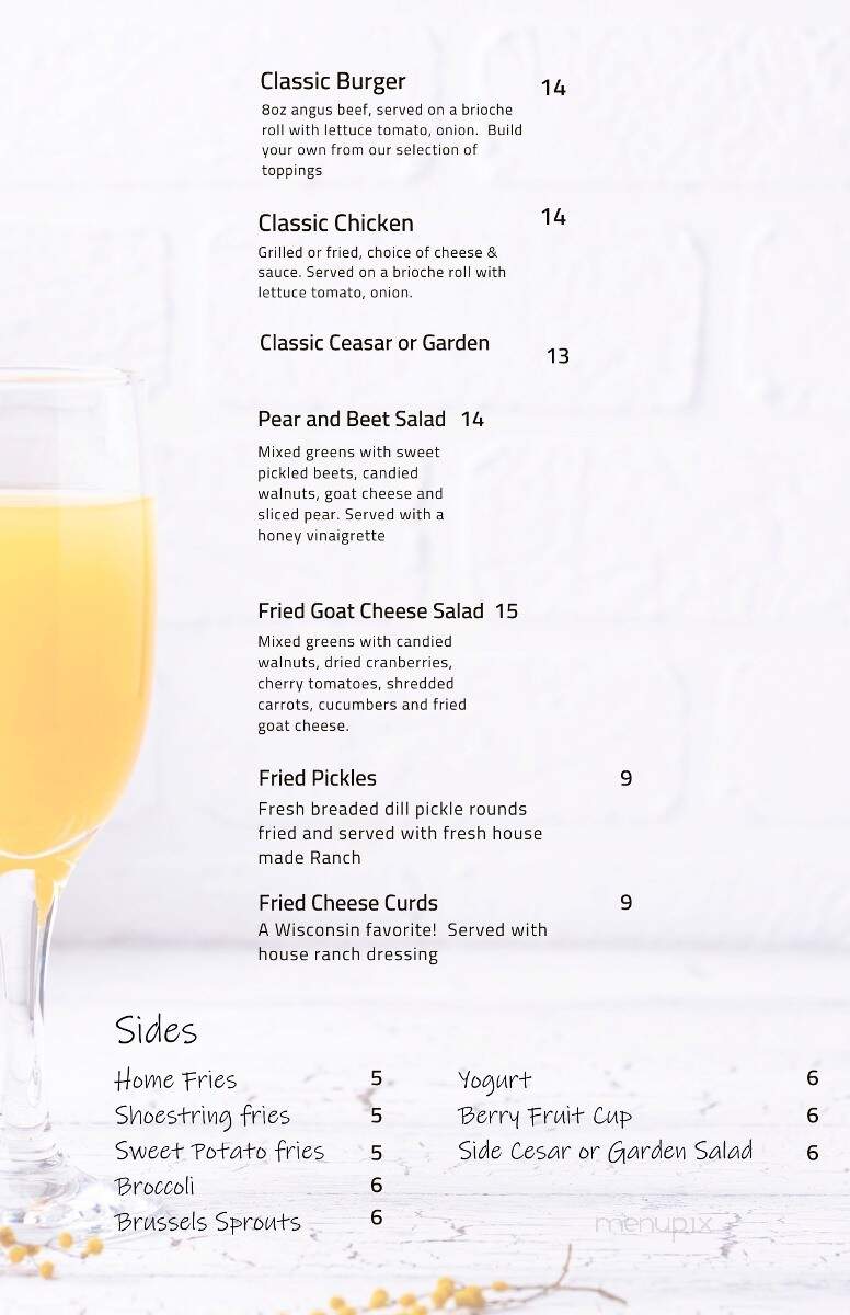 SandBar - Hull, MA menu_pic