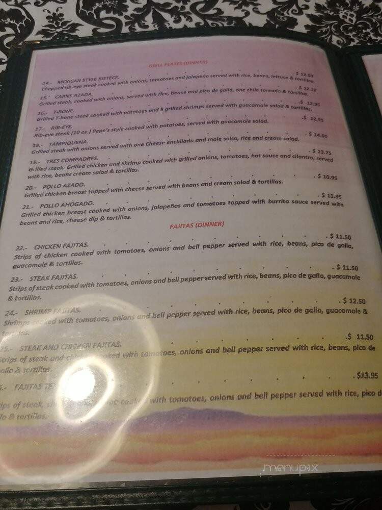 El Agave - Clanton, AL menu_pic
